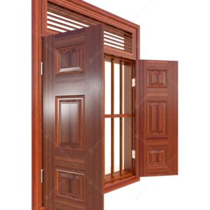 Cửa sổ thép vân gỗ KS-22.CS1-NC