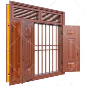 Cửa sổ thép vân gỗ KS-32.CS3-2NC