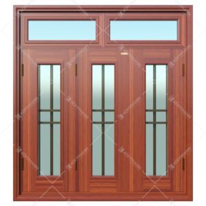 Cửa sổ thép vân gỗ KS-32.K-2TK