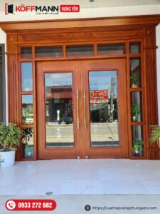 Thi công lắp đặt cửa thép vân gỗ Koffmann tại Hưng Yên