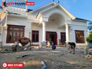 Thi công lắp đặt cửa thép vân gỗ Koffmann tại Hưng Yên